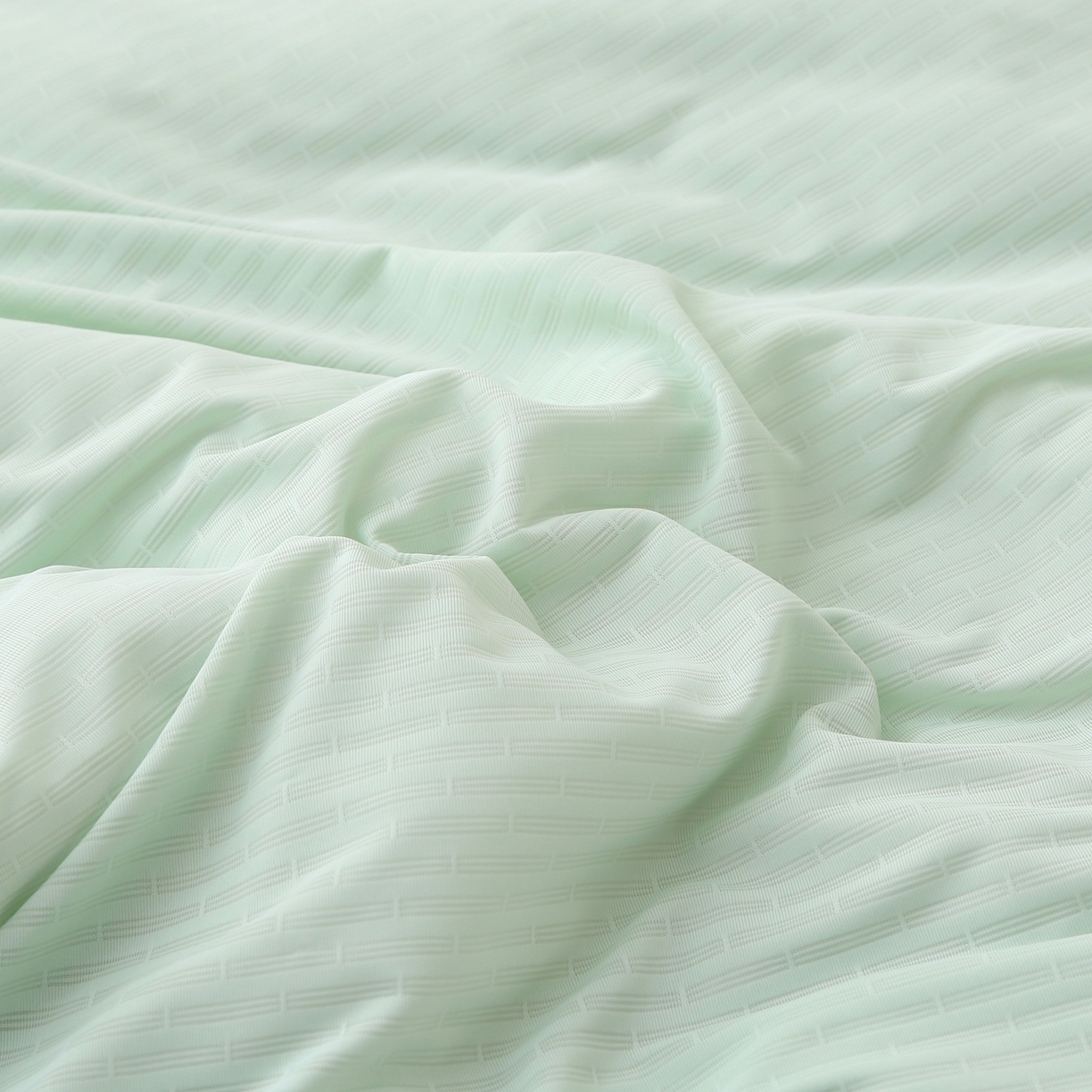 91家纺网 家纺一手货源 找家纺 亚龙工厂店 2026新款针织提花凉感被夏被夏凉被空调被 果绿色