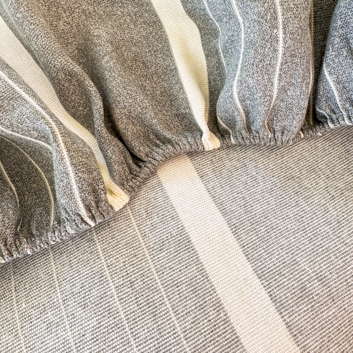 91家纺网 家纺一手货源 找家纺 爱彼家纺 2026原棉加厚老粗布床笠凉感床罩可当凉席床笠三件套 老粗布床笠-威廉