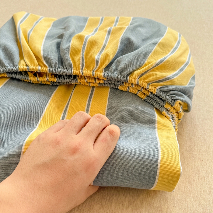 91家纺网 家纺一手货源 找家纺 爱彼家纺 2026原棉加厚老粗布床笠凉感床罩可当凉席床笠三件套 老粗布床笠-约定