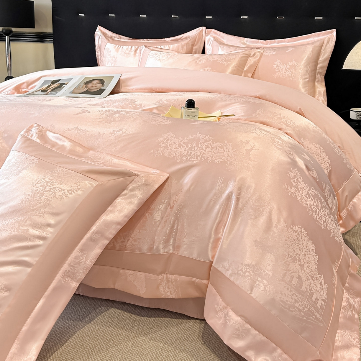 91家纺网 家纺一手货源 找家纺 （总）博纳家纺 2025新款亲肤棉婚庆绣花款四件套