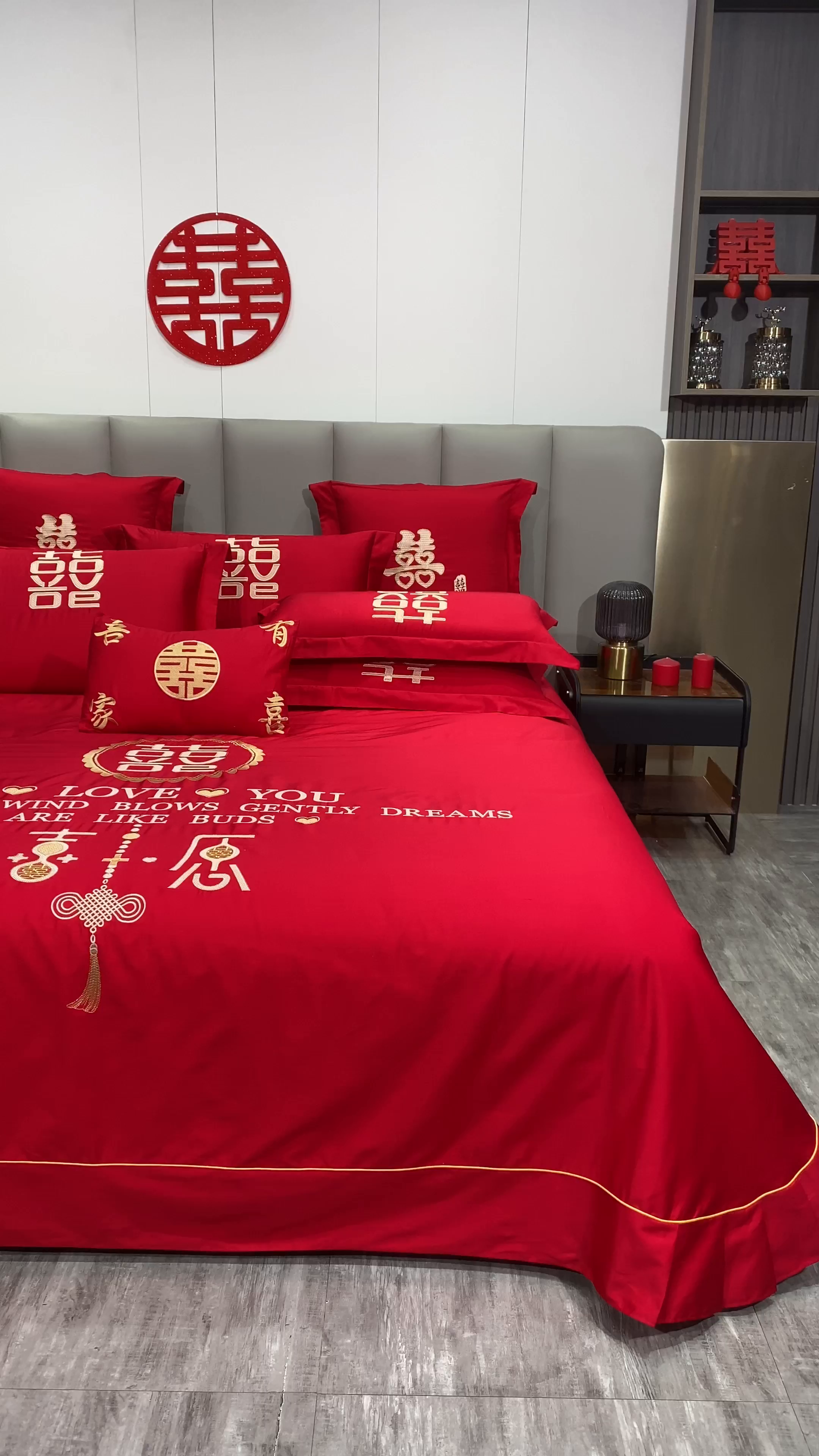 91家纺网 家纺一手货源 找家纺 浩情国际婚庆供货中心 2026新款长绒棉100%纯棉全棉结婚刺绣婚庆床单单件绣花纯色三件套单品婚庆枕套长期供货 提供买家秀 名门贵绣-绣花款