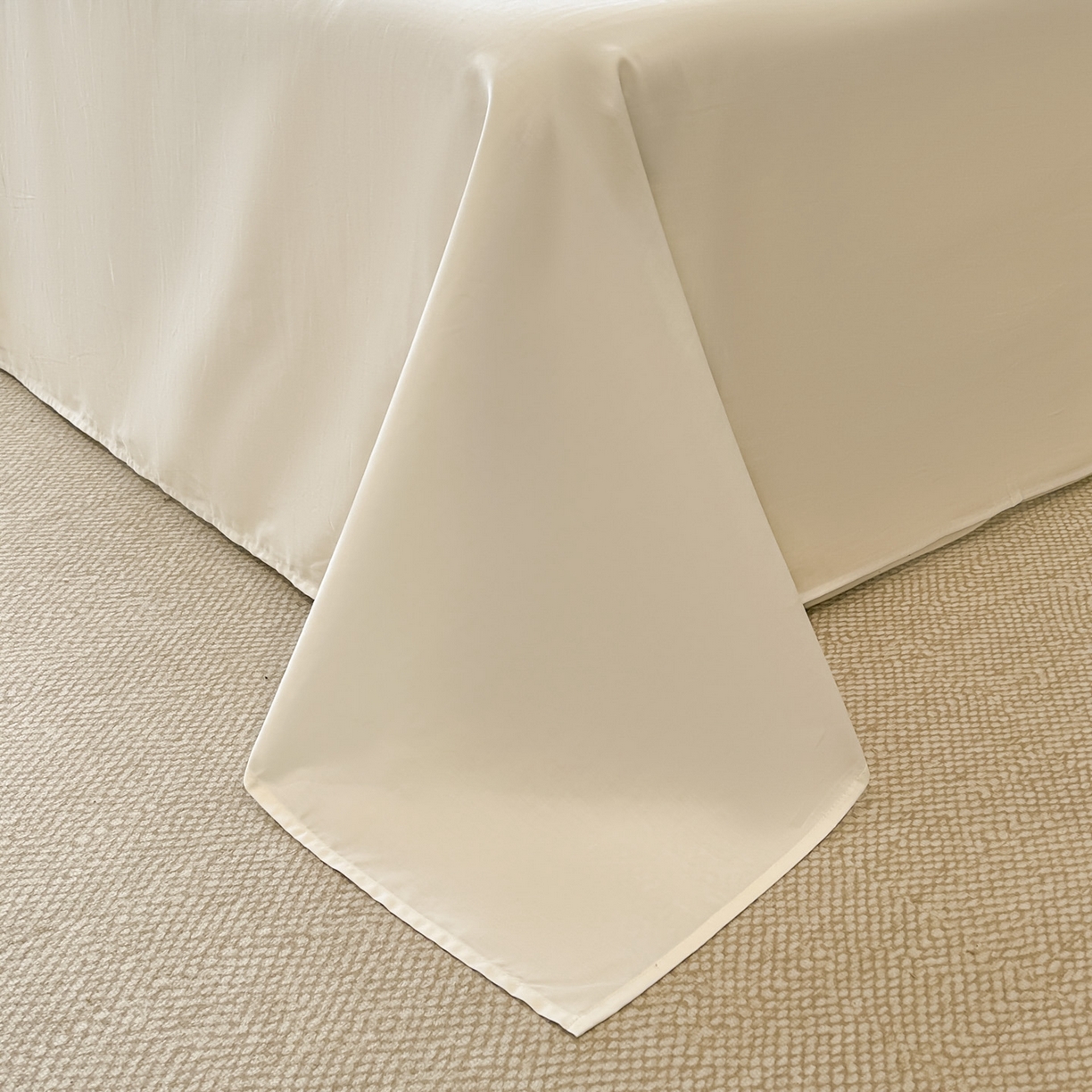 91家纺网 家纺一手货源 找家纺 博纳家纺 2026新款亲肤棉色织提花宽边四件套-水墨江南 水墨江南-象牙白