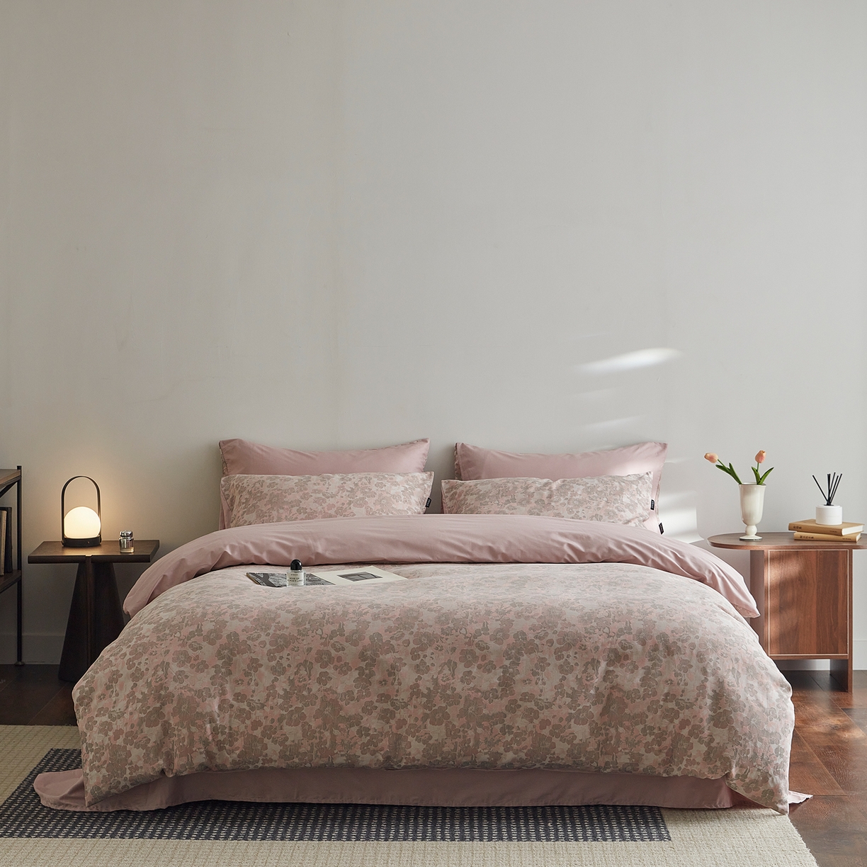 XIWEN-希文家纺 2026新款春夏全棉云柔60s大提花四件套 暗香