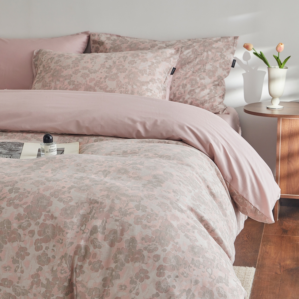 91家纺网 家纺一手货源 找家纺 XIWEN-希文家纺 2026新款春夏全棉云柔60s大提花四件套 暗香