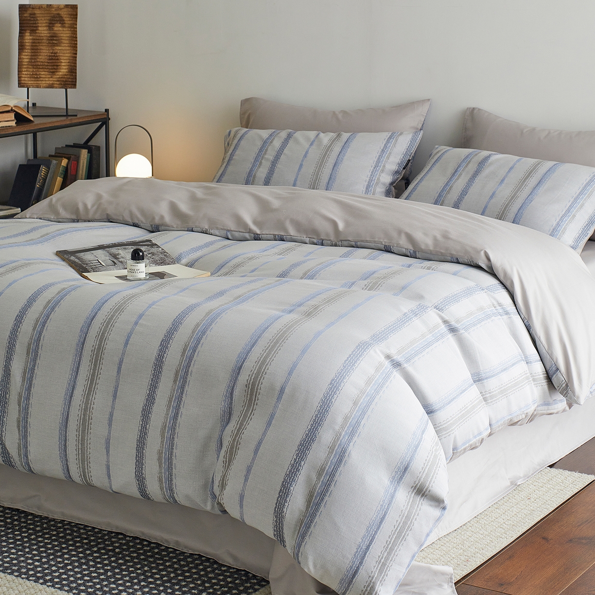 91家纺网 家纺一手货源 找家纺 XIWEN-希文家纺 2026新款春夏全棉云柔60s大提花四件套 半岛日记