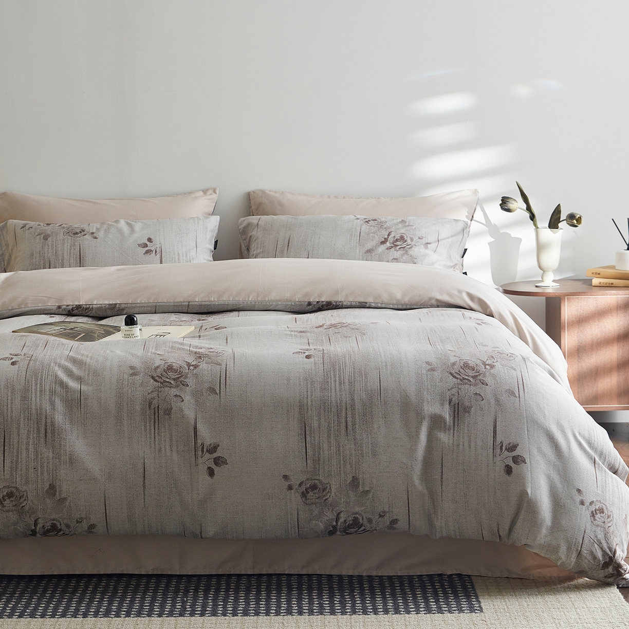 91家纺网 家纺一手货源 找家纺 XIWEN-希文家纺 2026新款春夏全棉云柔60s大提花四件套 等风来