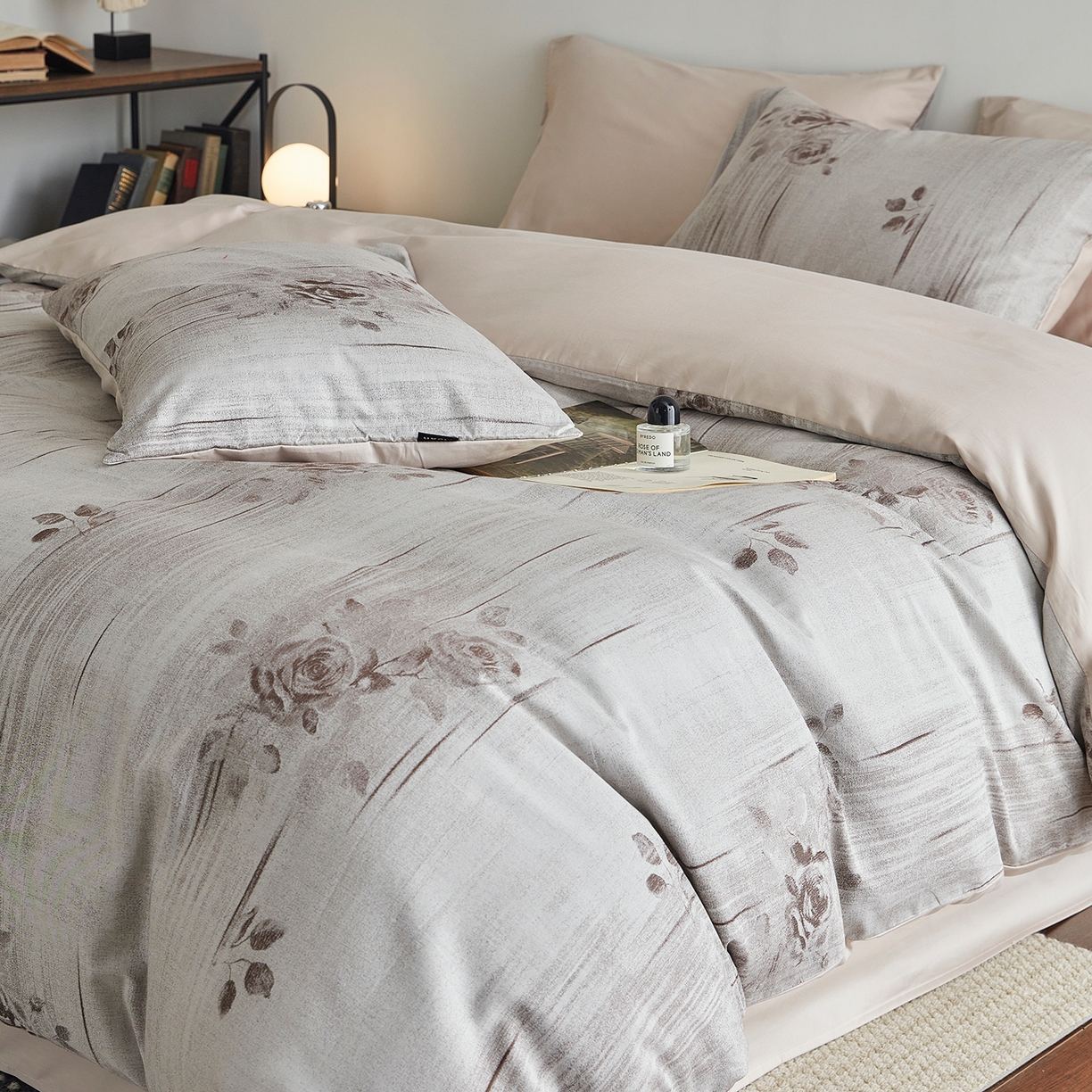 91家纺网 家纺一手货源 找家纺 XIWEN-希文家纺 2026新款春夏全棉云柔60s大提花四件套 等风来