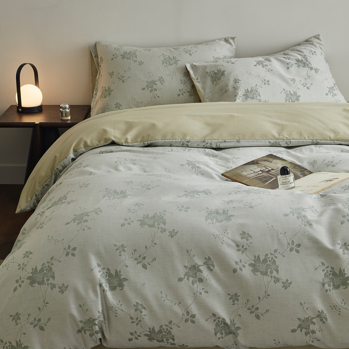 91家纺网 家纺一手货源 找家纺 XIWEN-希文家纺 2026新款春夏全棉云柔60s大提花四件套 花汀