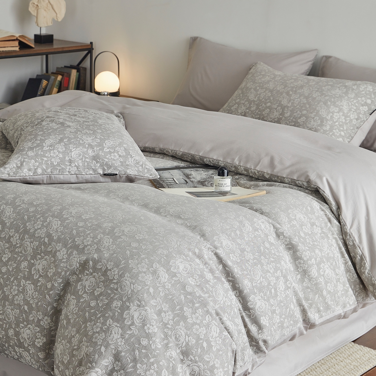 91家纺网 家纺一手货源 找家纺 XIWEN-希文家纺 2026新款春夏全棉云柔60s大提花四件套 山野