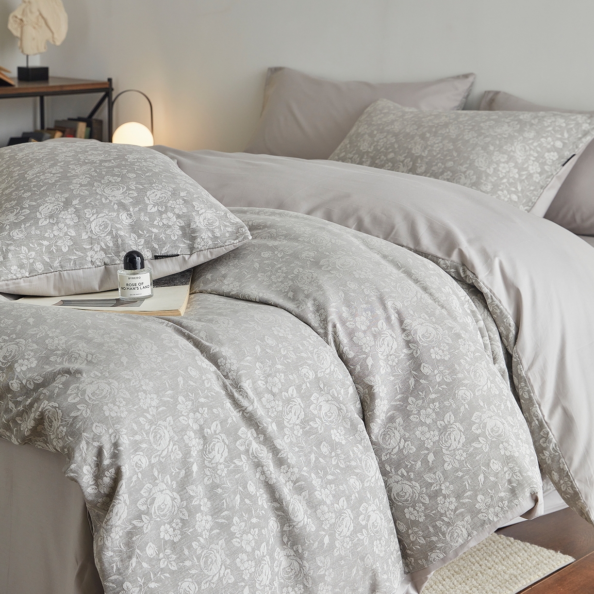 91家纺网 家纺一手货源 找家纺 XIWEN-希文家纺 2026新款春夏全棉云柔60s大提花四件套 山野