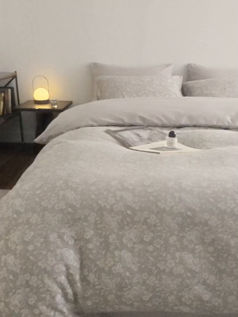 91家纺网 家纺一手货源 找家纺 XIWEN-希文家纺 2026新款春夏全棉云柔60s大提花四件套 山野