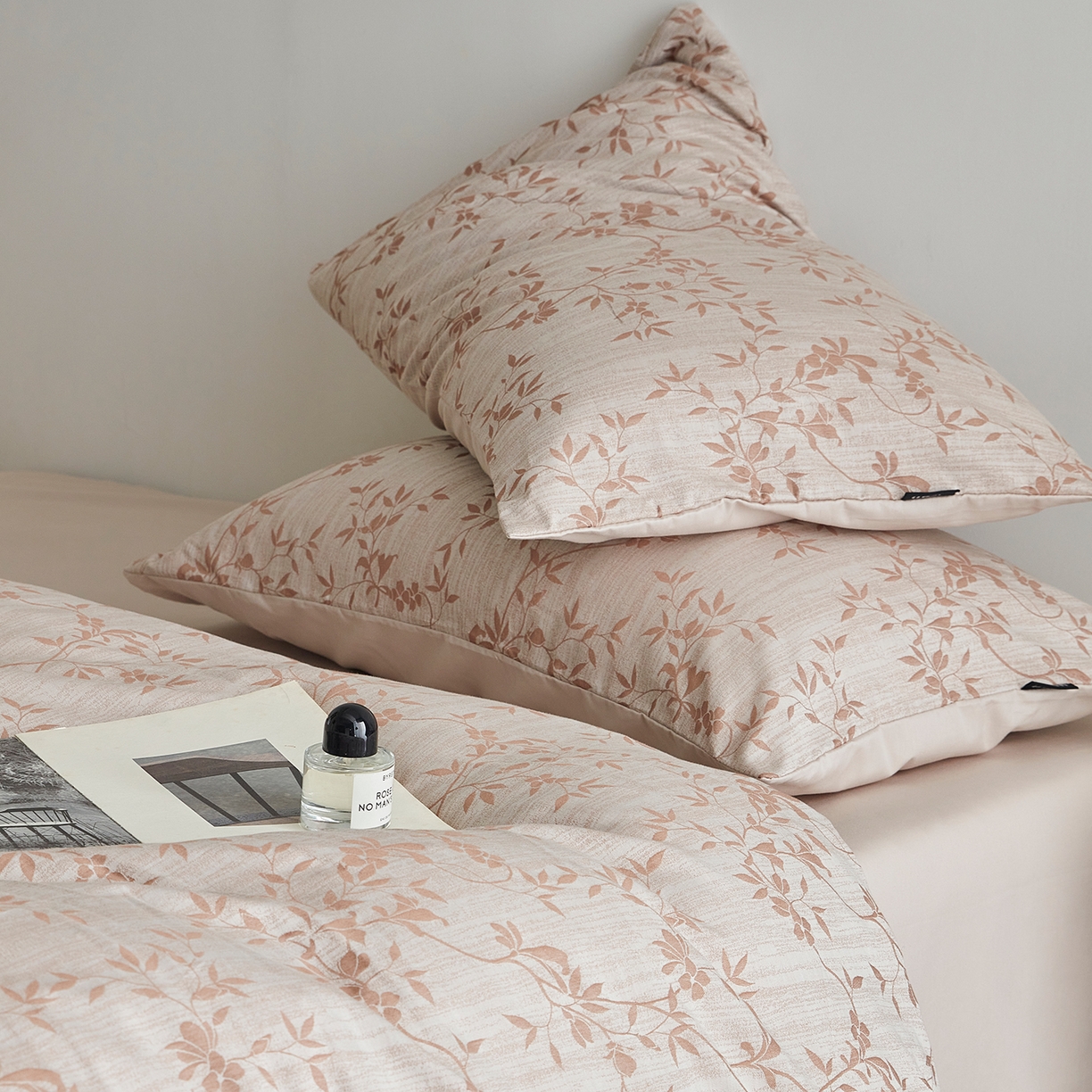 91家纺网 家纺一手货源 找家纺 XIWEN-希文家纺 2026新款春夏全棉云柔60s大提花四件套 枝叶繁华