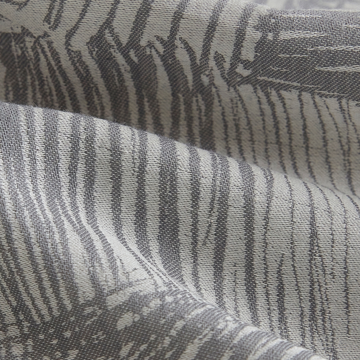 91家纺网 家纺一手货源 找家纺 XIWEN-希文家纺 2026新款春夏全棉云柔60s大提花四件套 织梦-灰