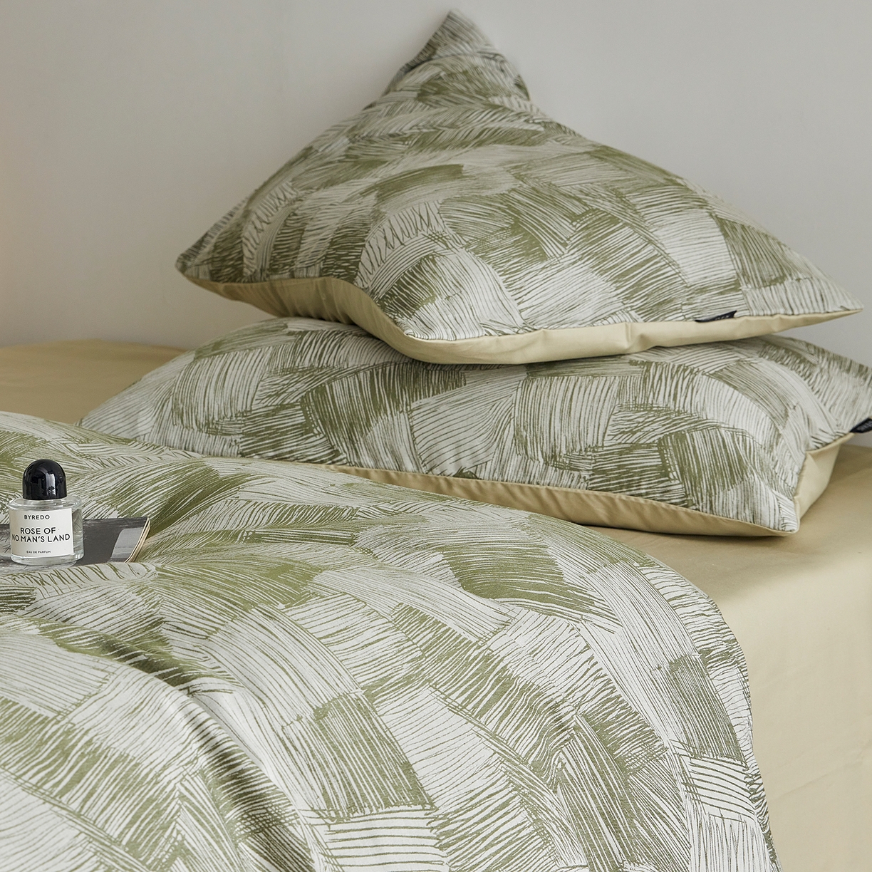 91家纺网 家纺一手货源 找家纺 XIWEN-希文家纺 2026新款春夏全棉云柔60s大提花四件套 织梦-绿