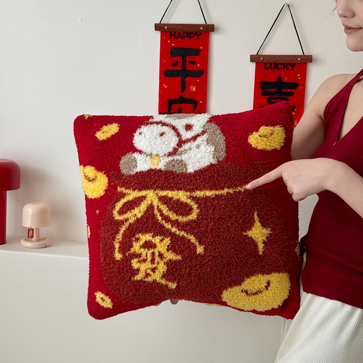 91家纺网 家纺一手货源 找家纺 （总）丹本家纺 2026新款A类软糯半边绒毛毯毯子马年暖心针织毯