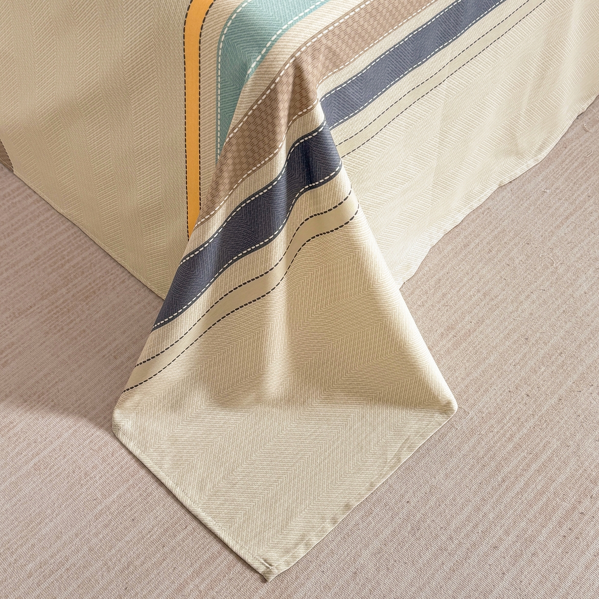 91家纺网 家纺一手货源 找家纺 壹贝家纺 2026新款小清新纯棉印花四件套系列 如果爱