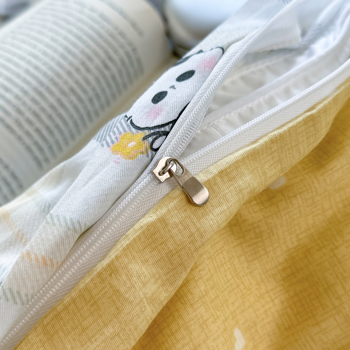 91家纺网 家纺一手货源 找家纺 壹贝家纺 2026新款小清新纯棉印花四件套系列 竹林物语