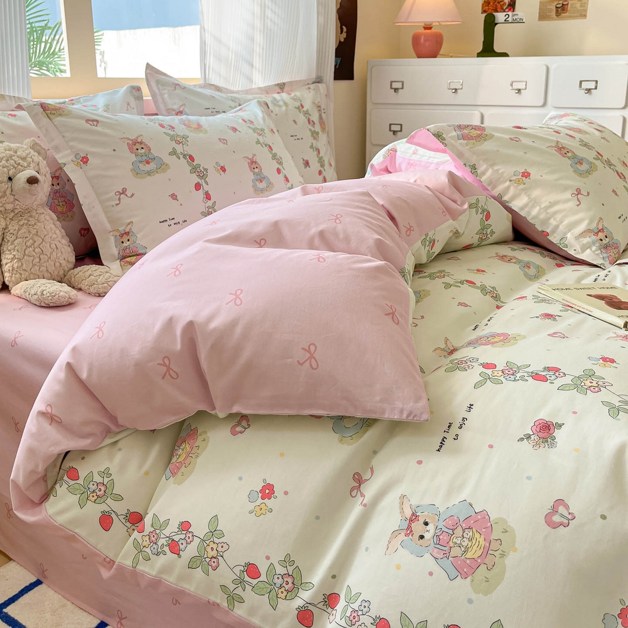 91家纺网 家纺一手货源 找家纺 （总）涵宸家纺 2025新款亲肤舒适全棉印花四件套-68系列 总