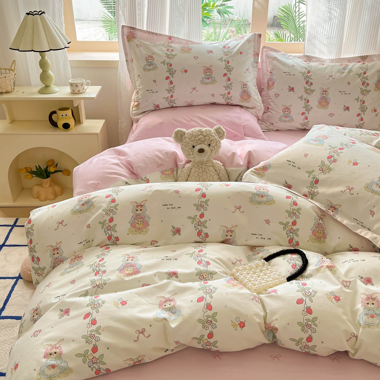 91家纺网 家纺一手货源 找家纺 （总）涵宸家纺 2025新款亲肤舒适全棉印花四件套-68系列 总