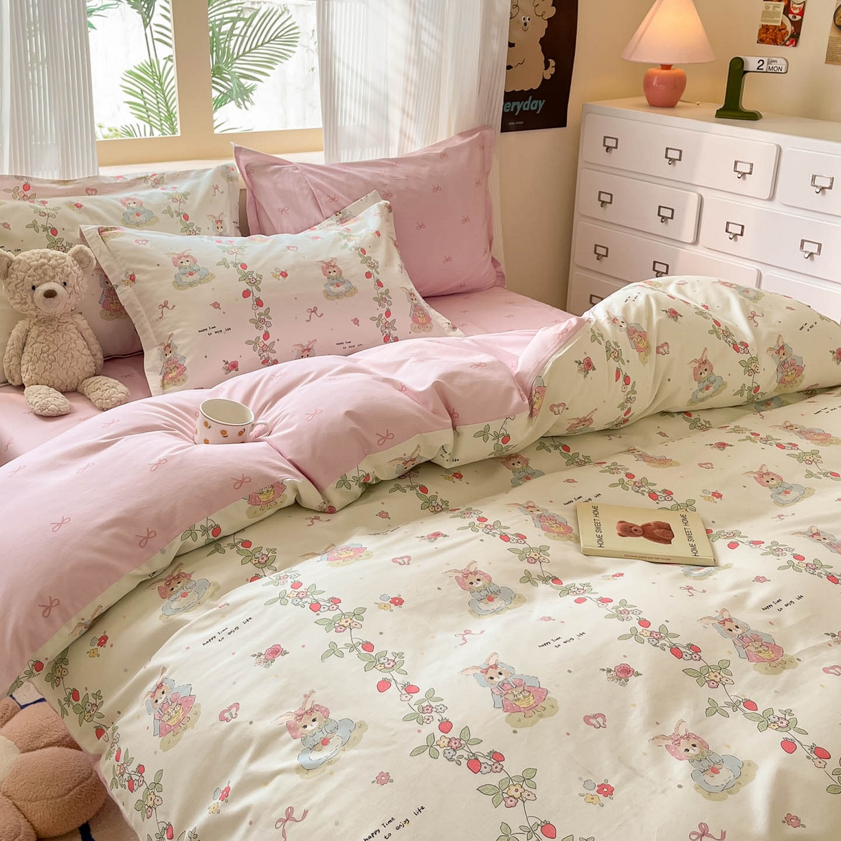 91家纺网 家纺一手货源 找家纺 （总）涵宸家纺 2025新款亲肤舒适全棉印花四件套-68系列 总