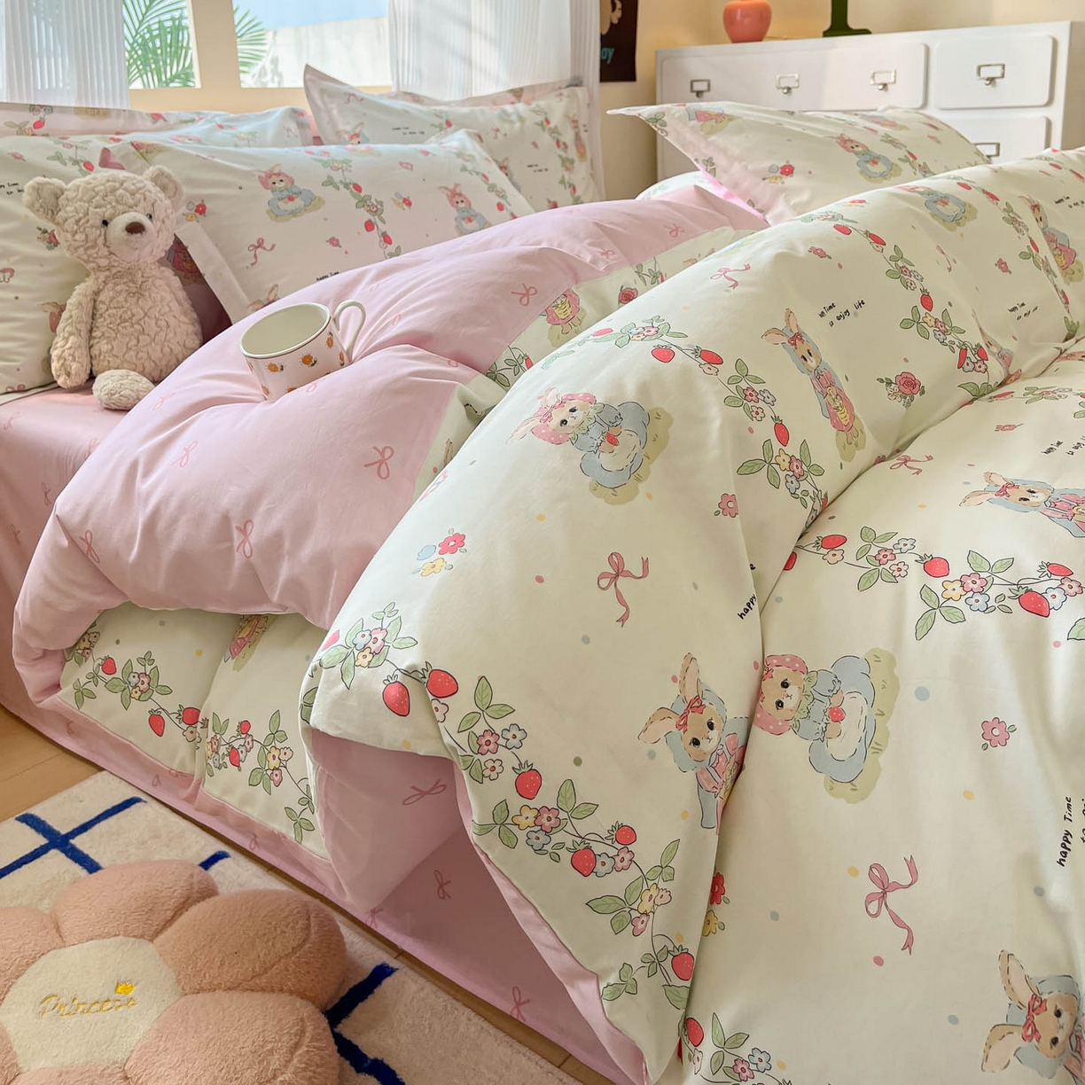 91家纺网 家纺一手货源 找家纺 （总）涵宸家纺 2025新款亲肤舒适全棉印花四件套-68系列 总