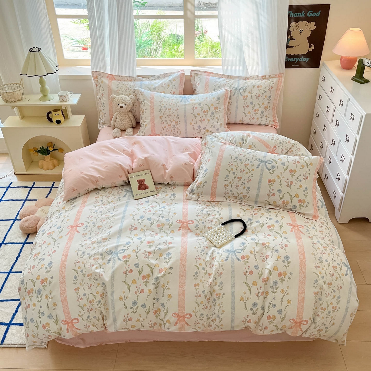 91家纺网 家纺一手货源 找家纺 （总）涵宸家纺 2025新款亲肤舒适全棉印花四件套-68系列 总