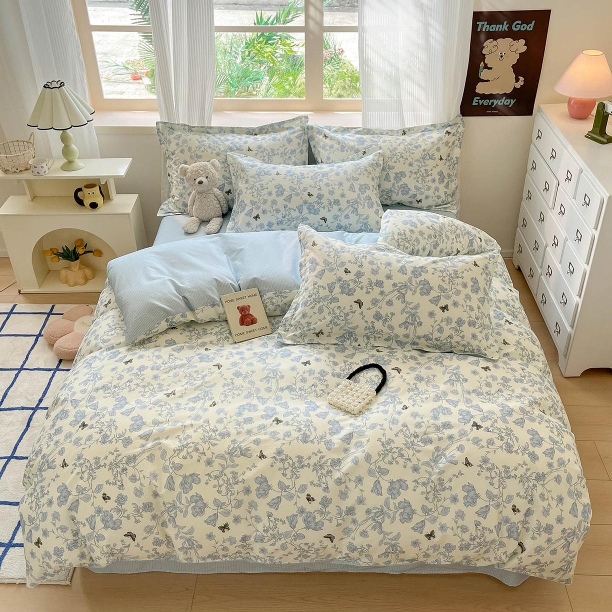 91家纺网 家纺一手货源 找家纺 （总）涵宸家纺 2025新款亲肤舒适全棉印花四件套-68系列 总