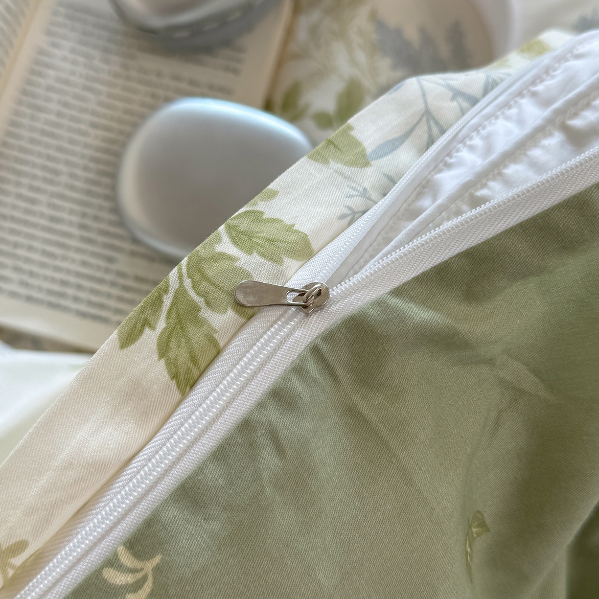 91家纺网 家纺一手货源 找家纺 壹贝家纺 2026新款小清新100%全棉纯棉印花系列被套单件-单被套 沐雅清风