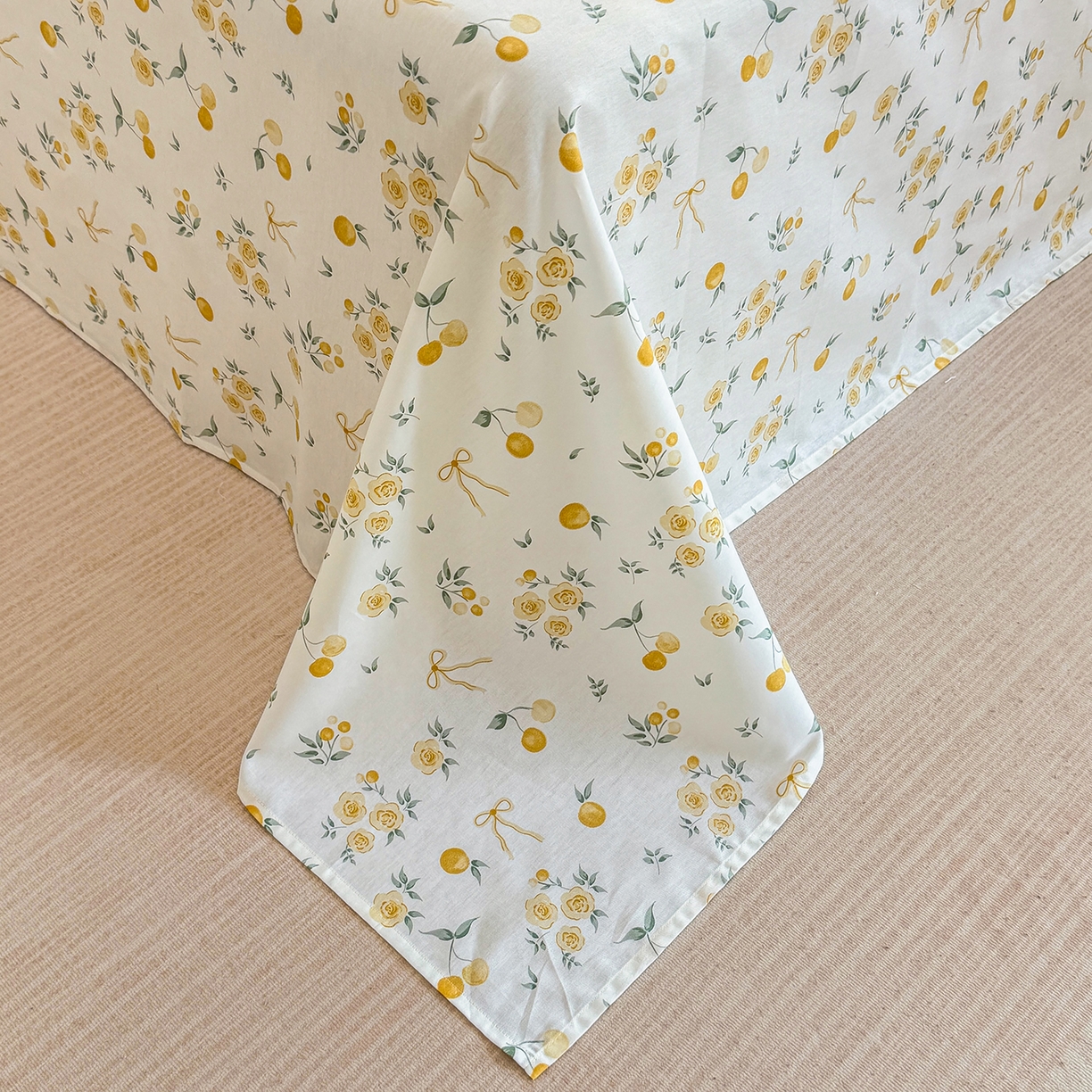 91家纺网 家纺一手货源 找家纺 壹贝家纺 2026新款小清新100%全棉纯棉印花系列被套单件-单被套 如愿