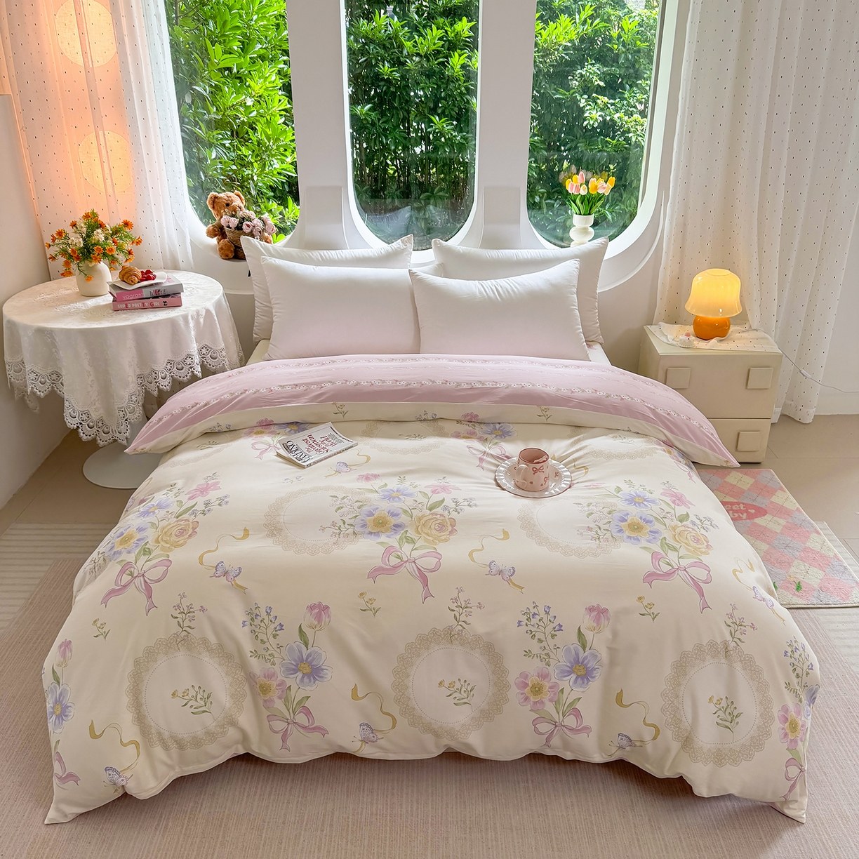 壹贝家纺 2026新款小清新100%全棉纯棉印花系列被套单件-单被套 新恰如初