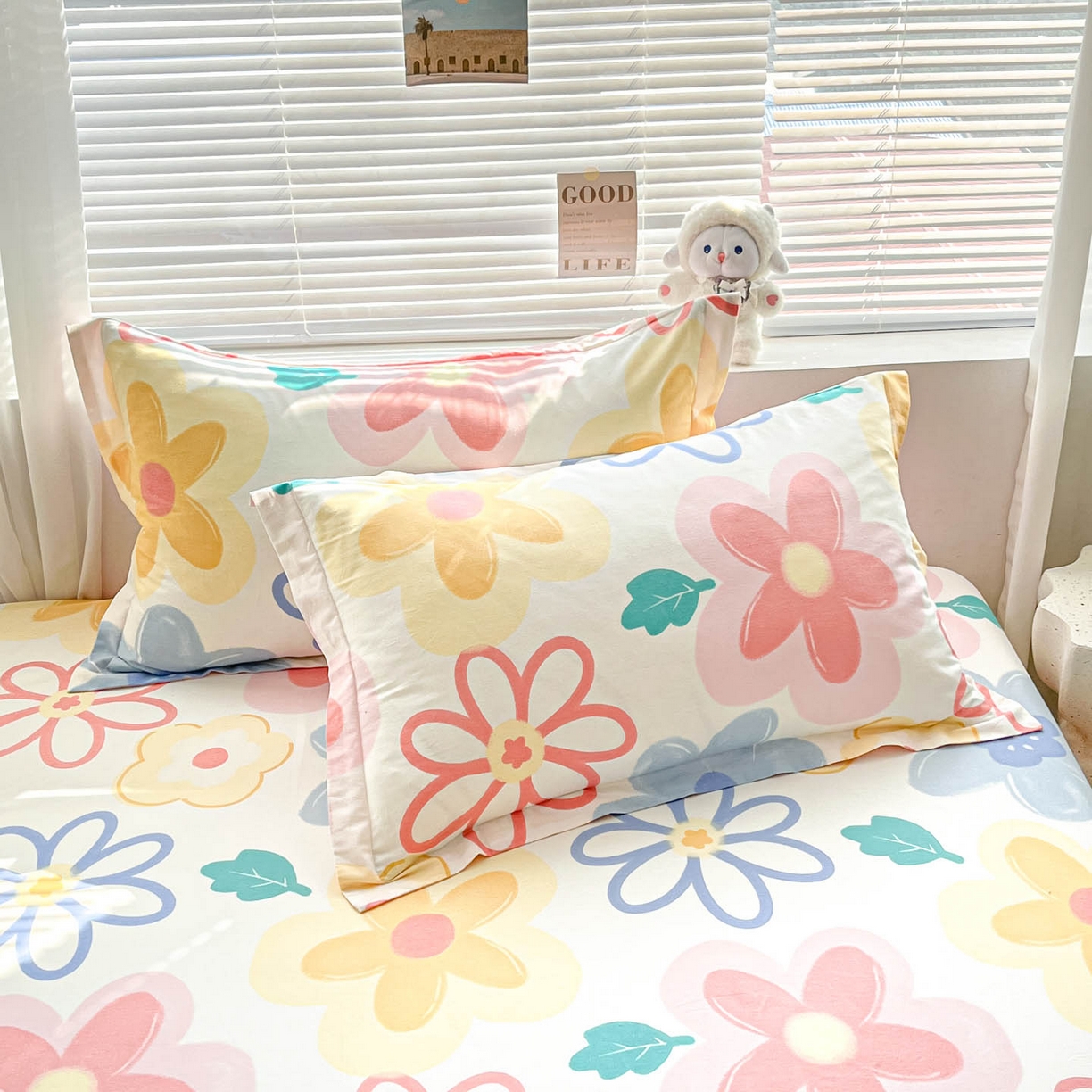 91家纺网 家纺一手货源 找家纺 涵宸家纺 2026新款亲肤舒适全棉印花单枕套-68系列 总 枕套-爱恋