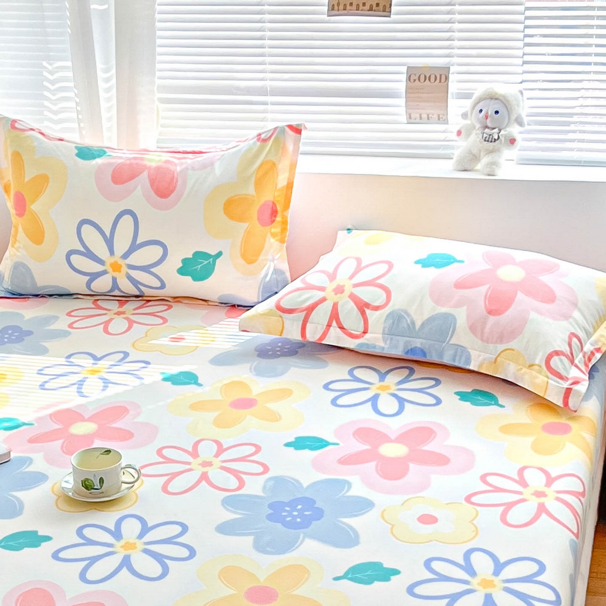 91家纺网 家纺一手货源 找家纺 涵宸家纺 2026新款亲肤舒适全棉印花单枕套-68系列 总 枕套-爱恋