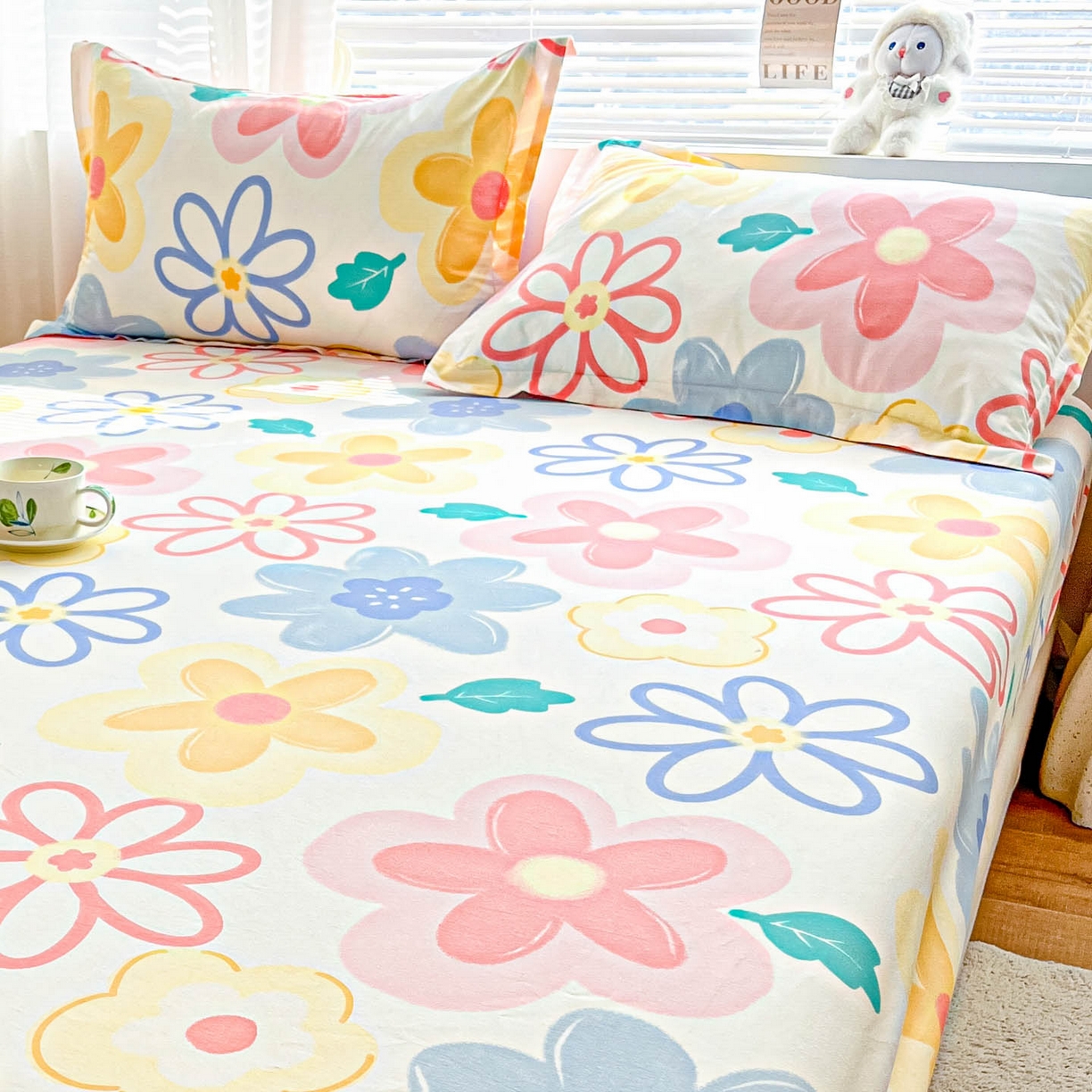 91家纺网 家纺一手货源 找家纺 涵宸家纺 2026新款亲肤舒适全棉印花单枕套-68系列 总 枕套-爱恋