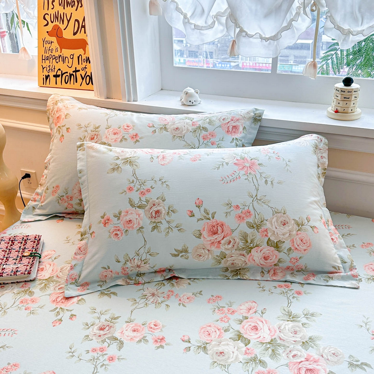 涵宸家纺 2026新款亲肤舒适全棉印花单枕套-68系列 总 枕套-晨汐