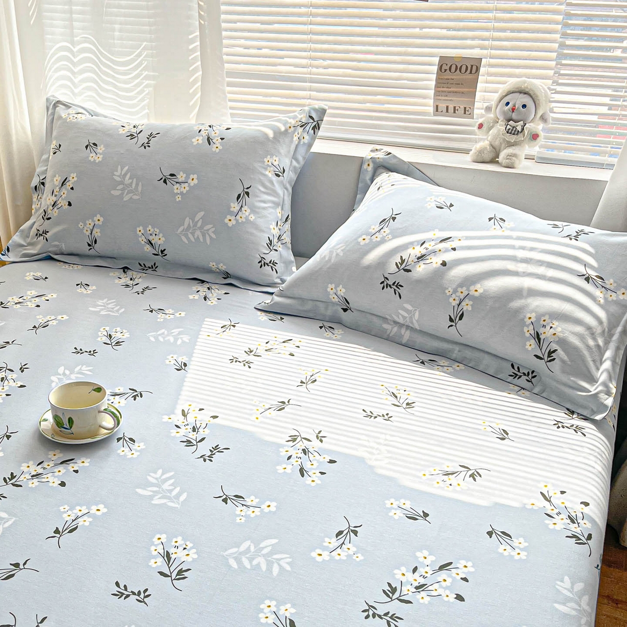 91家纺网 家纺一手货源 找家纺 涵宸家纺 2026新款亲肤舒适全棉印花单枕套-68系列 总 枕套-那年花开