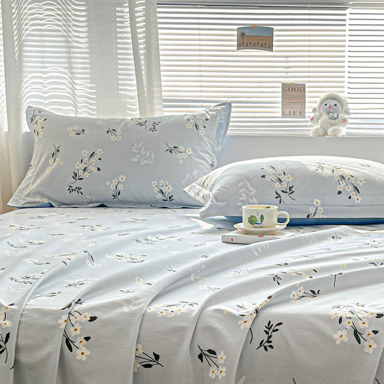 91家纺网 家纺一手货源 找家纺 涵宸家纺 2026新款亲肤舒适全棉印花单枕套-68系列 总 枕套-那年花开