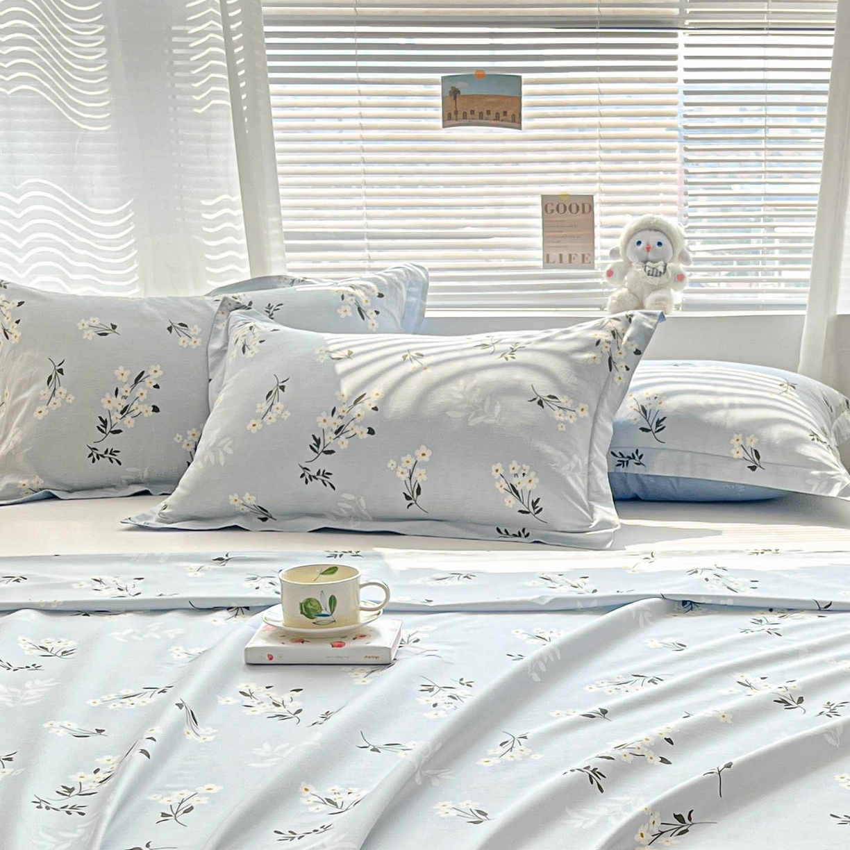 91家纺网 家纺一手货源 找家纺 涵宸家纺 2026新款亲肤舒适全棉印花单枕套-68系列 总 枕套-那年花开