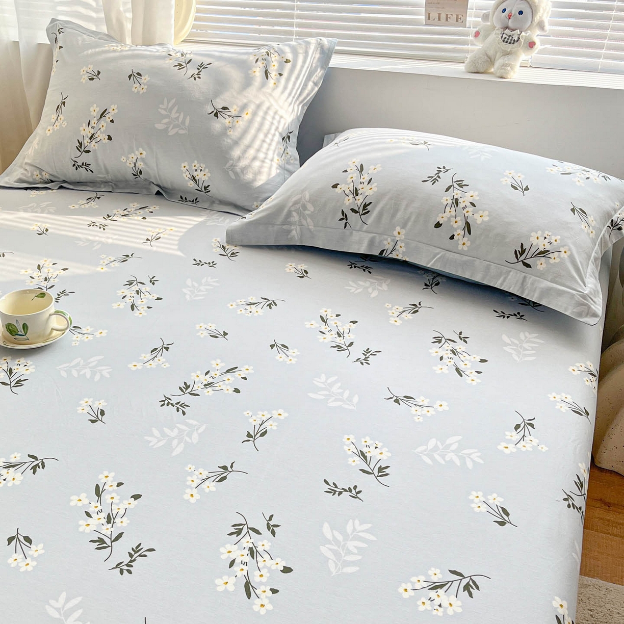 91家纺网 家纺一手货源 找家纺 涵宸家纺 2026新款亲肤舒适全棉印花单枕套-68系列 总 枕套-那年花开