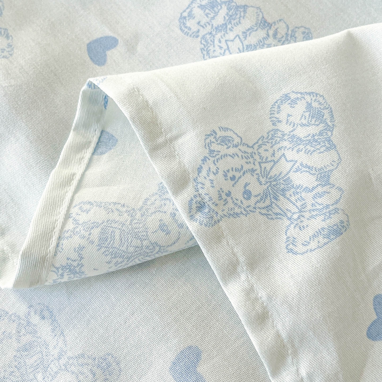 91家纺网 家纺一手货源 找家纺 涵宸家纺 2026新款亲肤舒适全棉印花单枕套-68系列 总 枕套-幸运熊