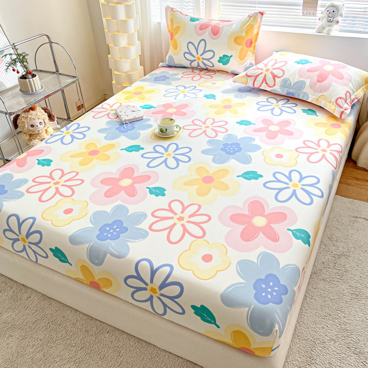 91家纺网 家纺一手货源 找家纺 （总）涵宸家纺 2026新款亲肤舒适全棉印花单床笠-68系列 总