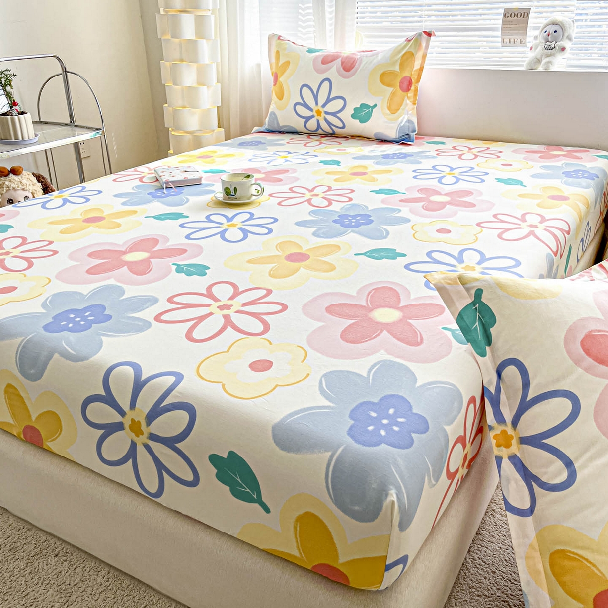 91家纺网 家纺一手货源 找家纺 （总）涵宸家纺 2026新款亲肤舒适全棉印花单床笠-68系列 总