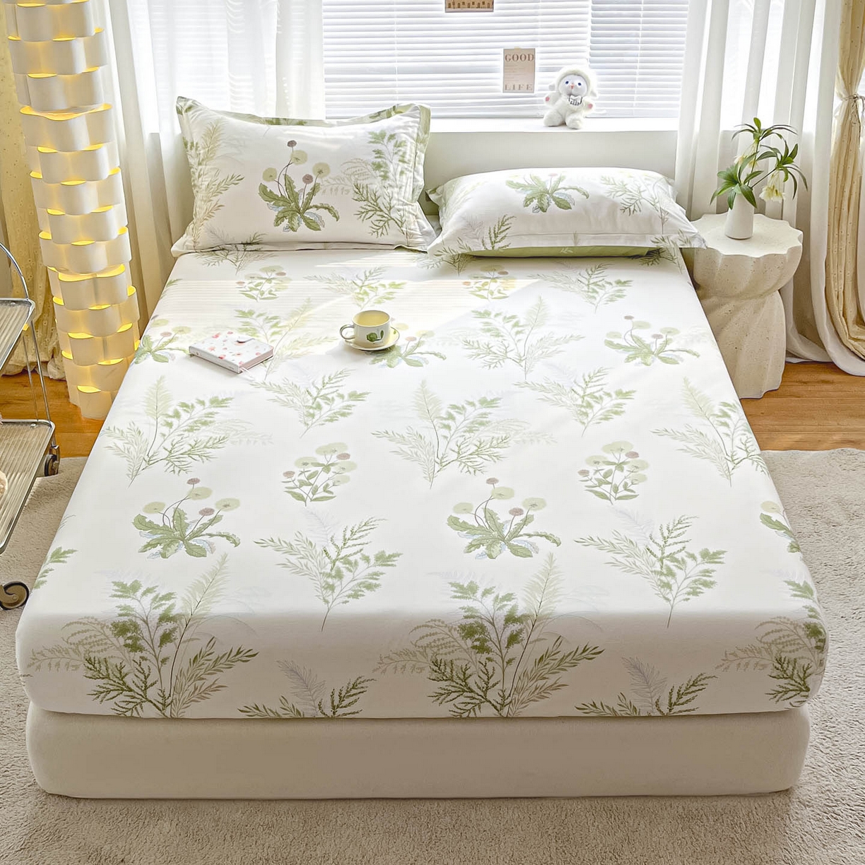 涵宸家纺 2026新款亲肤舒适全棉印花单床笠-68系列 总 床笠-金秋