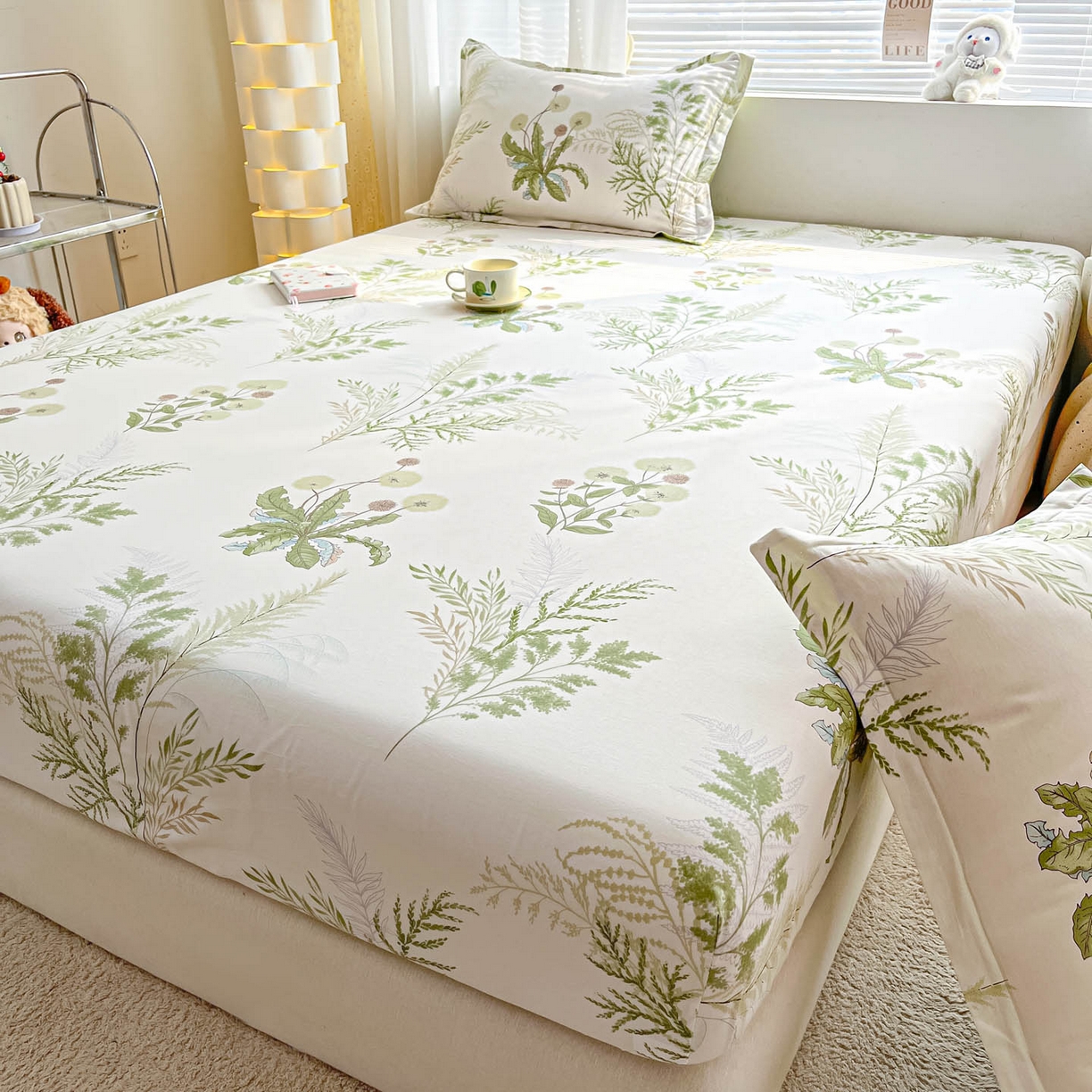 91家纺网 家纺一手货源 找家纺 涵宸家纺 2026新款亲肤舒适全棉印花单床笠-68系列 总 床笠-金秋