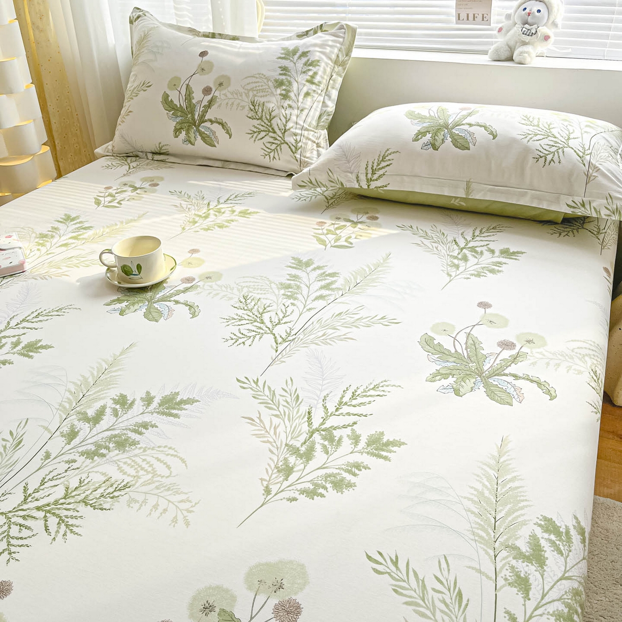 91家纺网 家纺一手货源 找家纺 涵宸家纺 2026新款亲肤舒适全棉印花单床笠-68系列 总 床笠-金秋