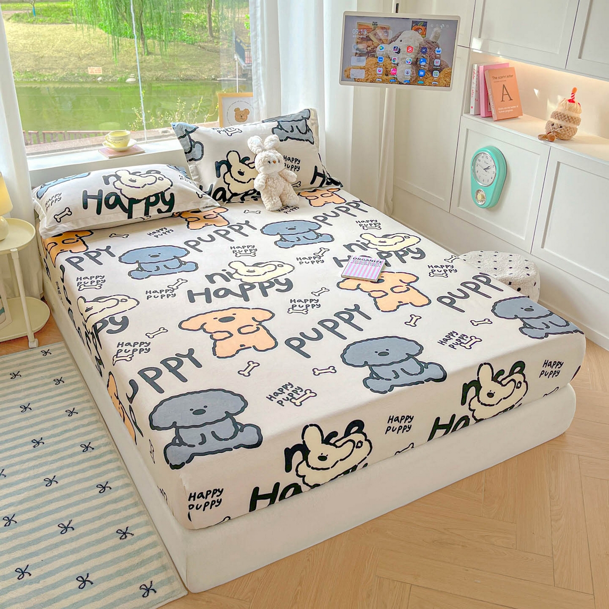 91家纺网 家纺一手货源 找家纺 涵宸家纺 2026新款亲肤舒适全棉印花单床笠-68系列 总 床笠-玛基拉