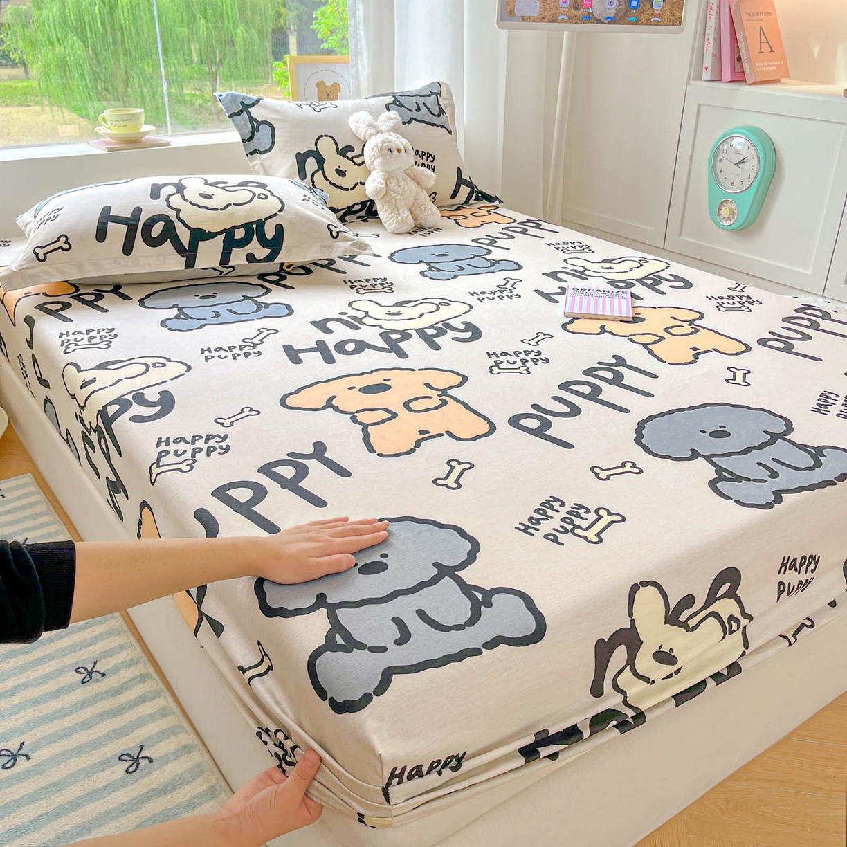 91家纺网 家纺一手货源 找家纺 涵宸家纺 2026新款亲肤舒适全棉印花单床笠-68系列 总 床笠-玛基拉