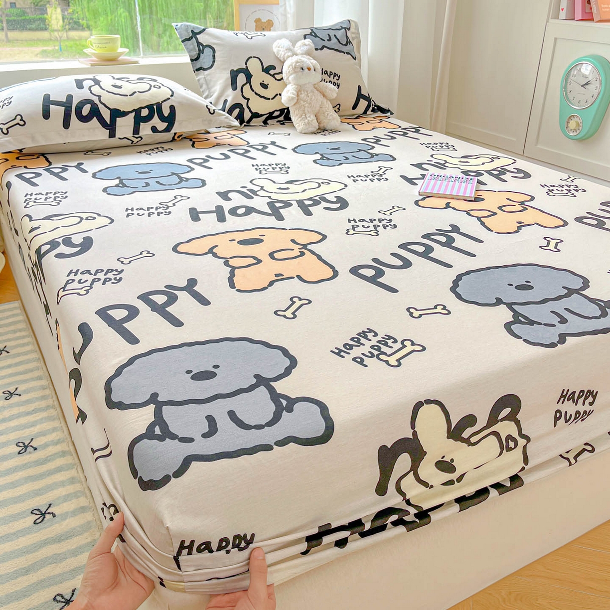 91家纺网 家纺一手货源 找家纺 涵宸家纺 2026新款亲肤舒适全棉印花单床笠-68系列 总 床笠-玛基拉