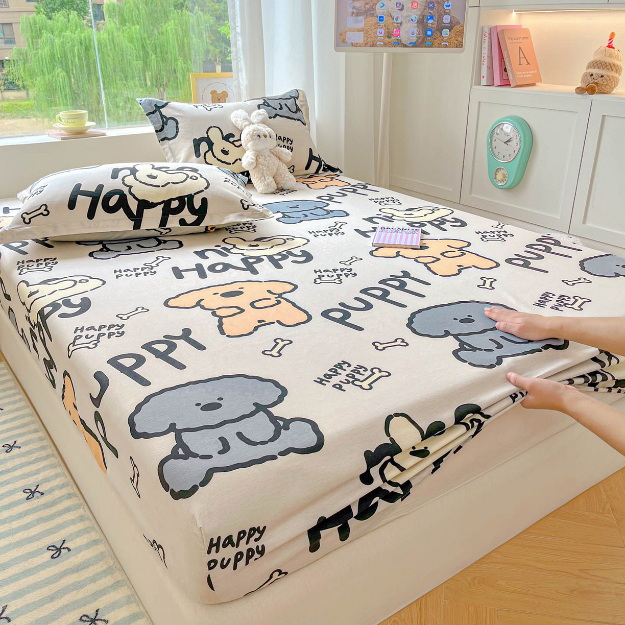 91家纺网 家纺一手货源 找家纺 涵宸家纺 2026新款亲肤舒适全棉印花单床笠-68系列 总 床笠-玛基拉