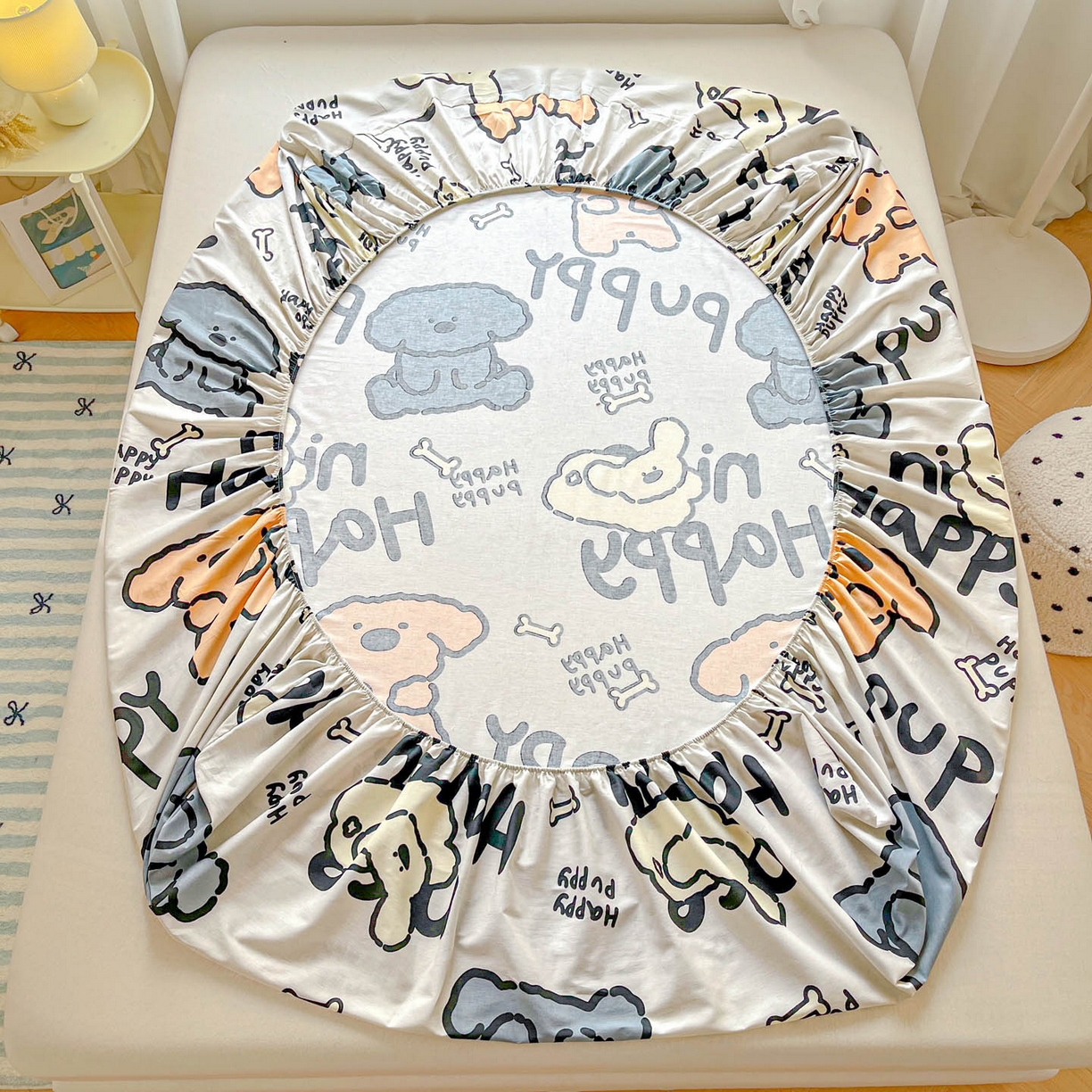 91家纺网 家纺一手货源 找家纺 涵宸家纺 2026新款亲肤舒适全棉印花单床笠-68系列 总 床笠-玛基拉