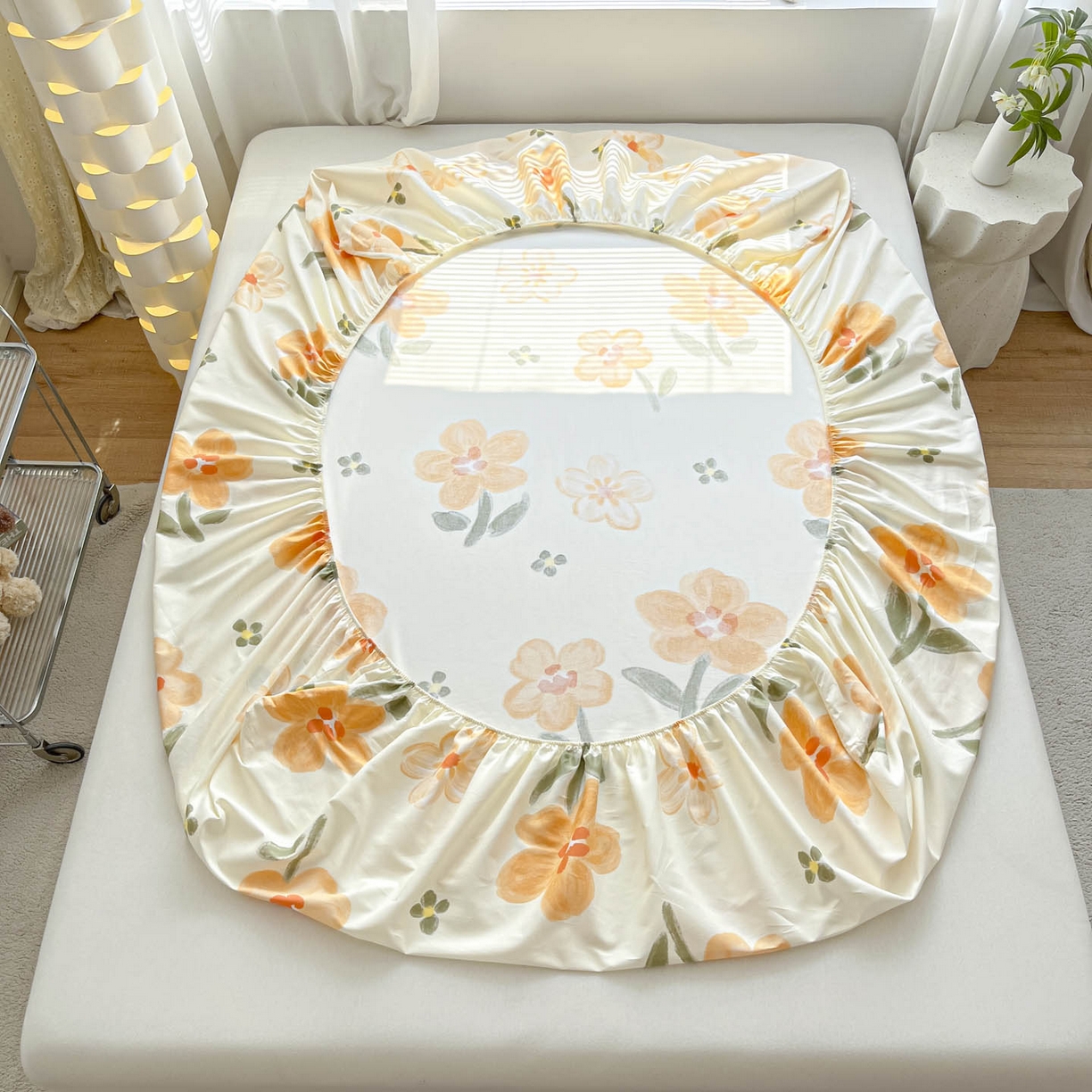 91家纺网 家纺一手货源 找家纺 涵宸家纺 2026新款亲肤舒适全棉印花单床笠-68系列 总 床笠-香榭